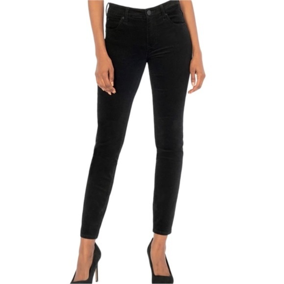 Kut From the Kloth Petite High Rise DIANA Fab Ab Skinny Corduroy Pants Size 0P - Picture 2 of 13